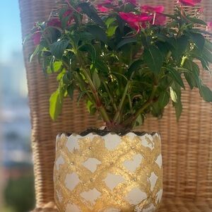 Hand-Gilded “Fabergé Pot” | Golden Restoration Studio by Ner & Bloom | 1 of 1